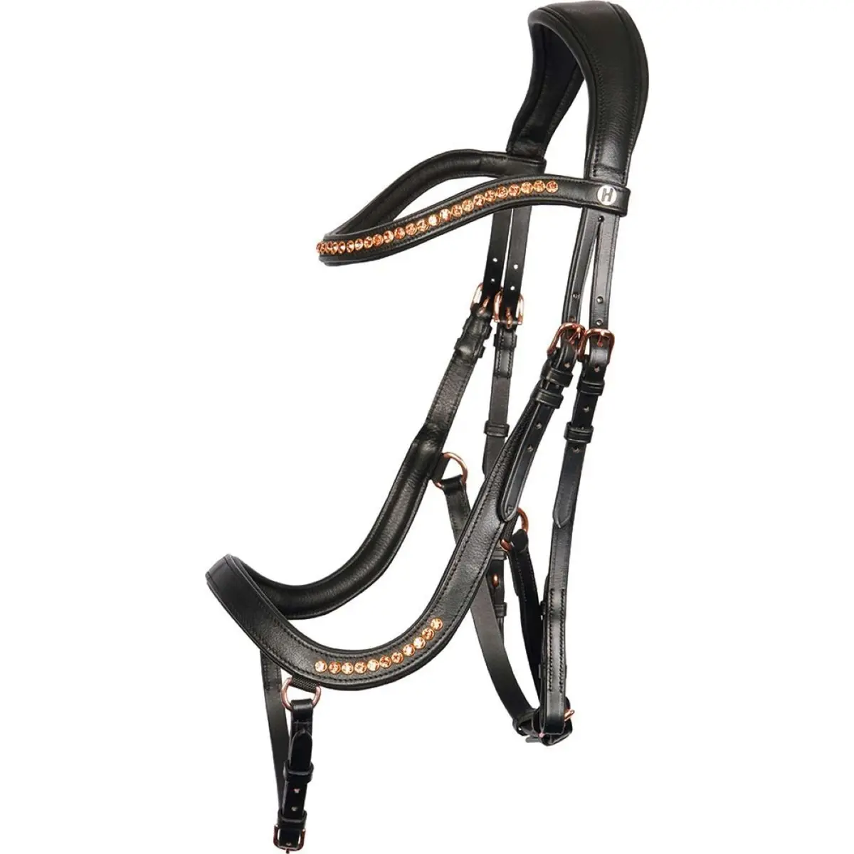 Harry's Horse Hoofdstel Anatomisch Zwart 1