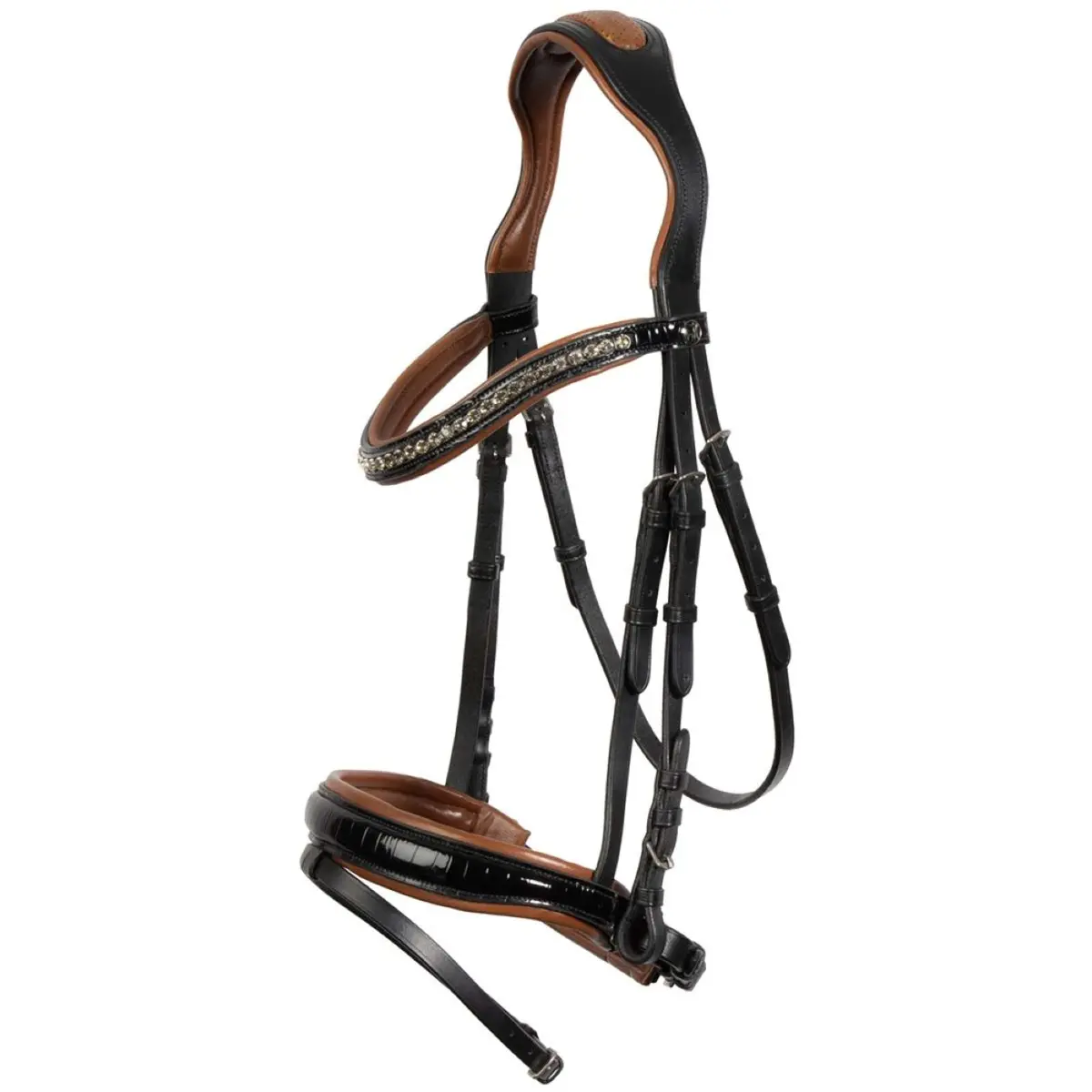 Harry's Horse Hoofdstel Black Cognac Zwart 1