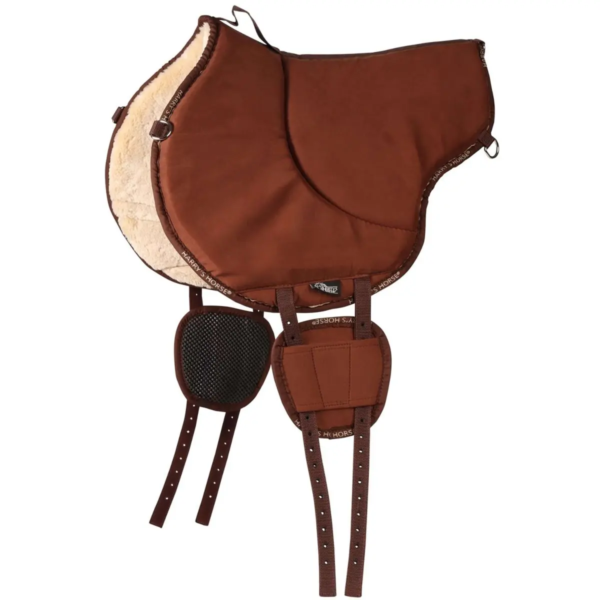 Harry's Horse Bareback Pad Faux Fur Bruin 1