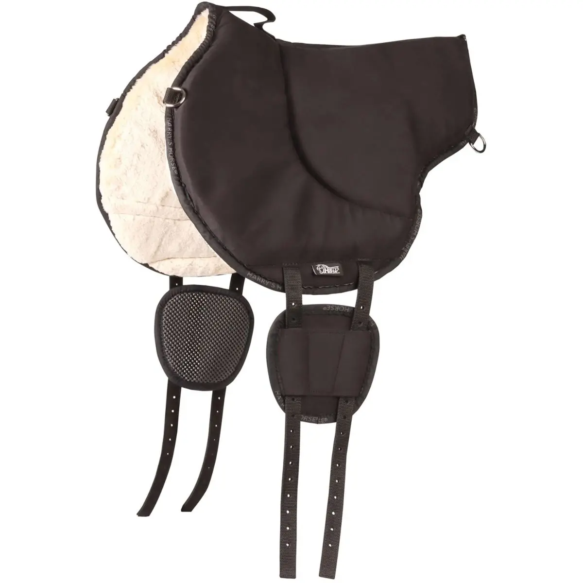 Harry's Horse Bareback Pad Faux Fur Zwart 1