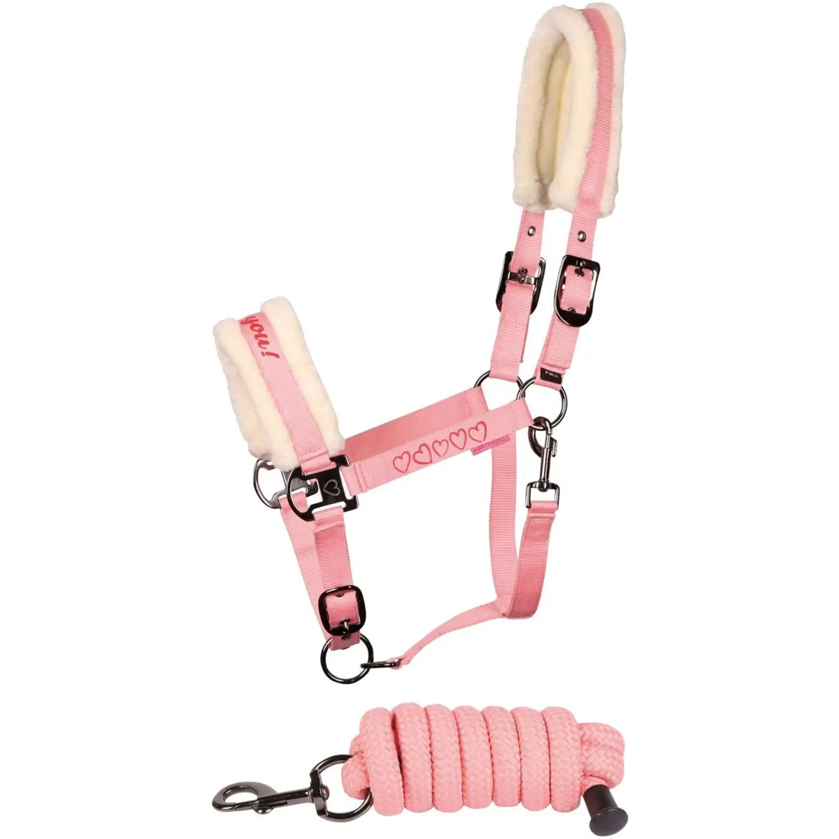 Harry's Horse Halsterset Love Roze 1