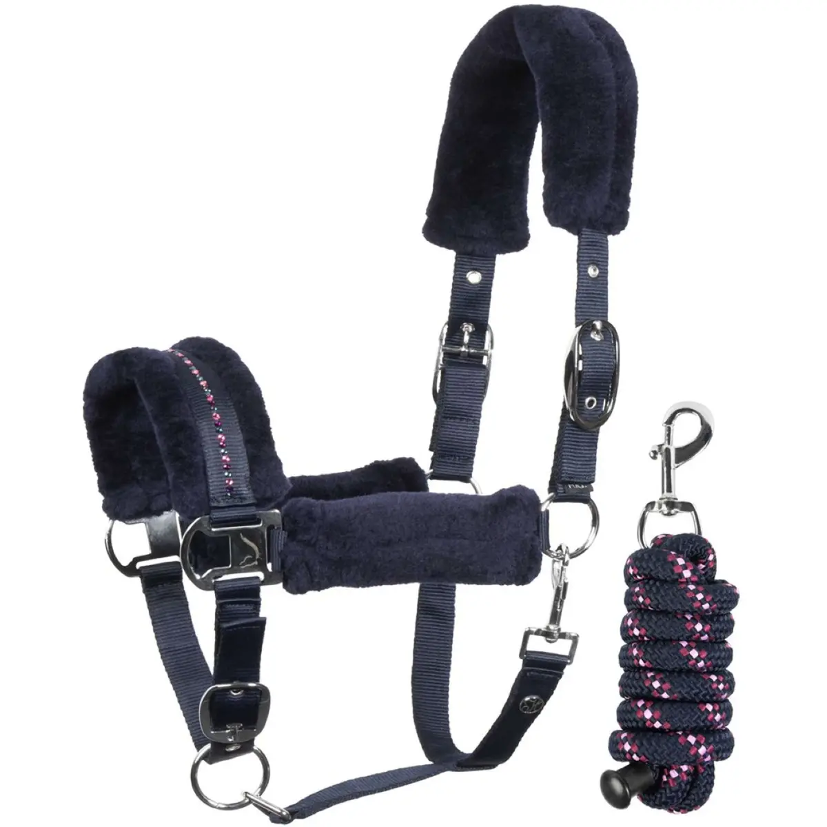Harry's Horse Halsterset Denici Cavalli Purple Passion Crystal Peacoat 1