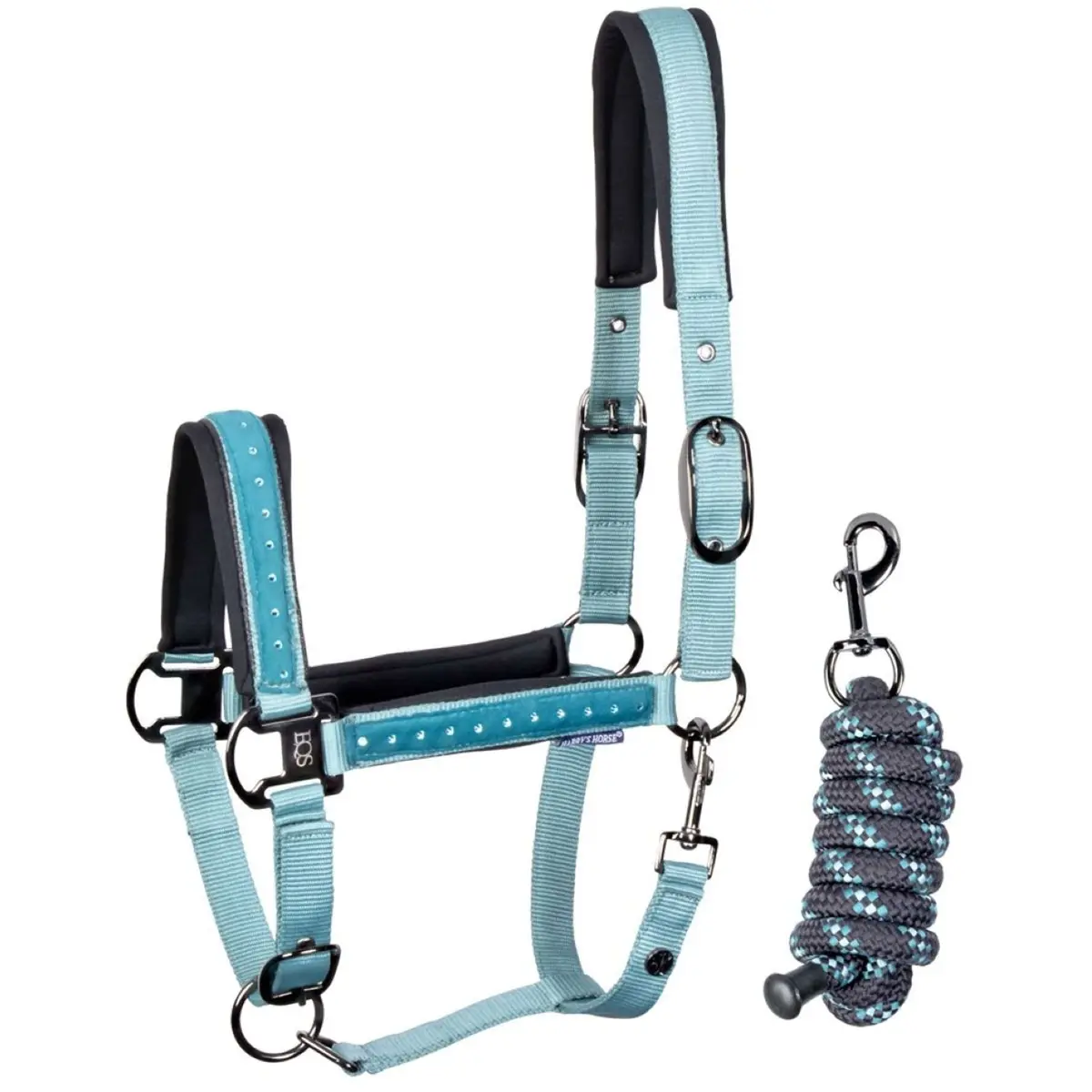 Harry's Horse Halsterset Crystal Teal 1