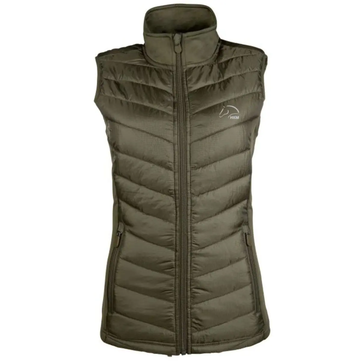 Hkm Bodywarmer Jersey Basel Olijfgroen 1