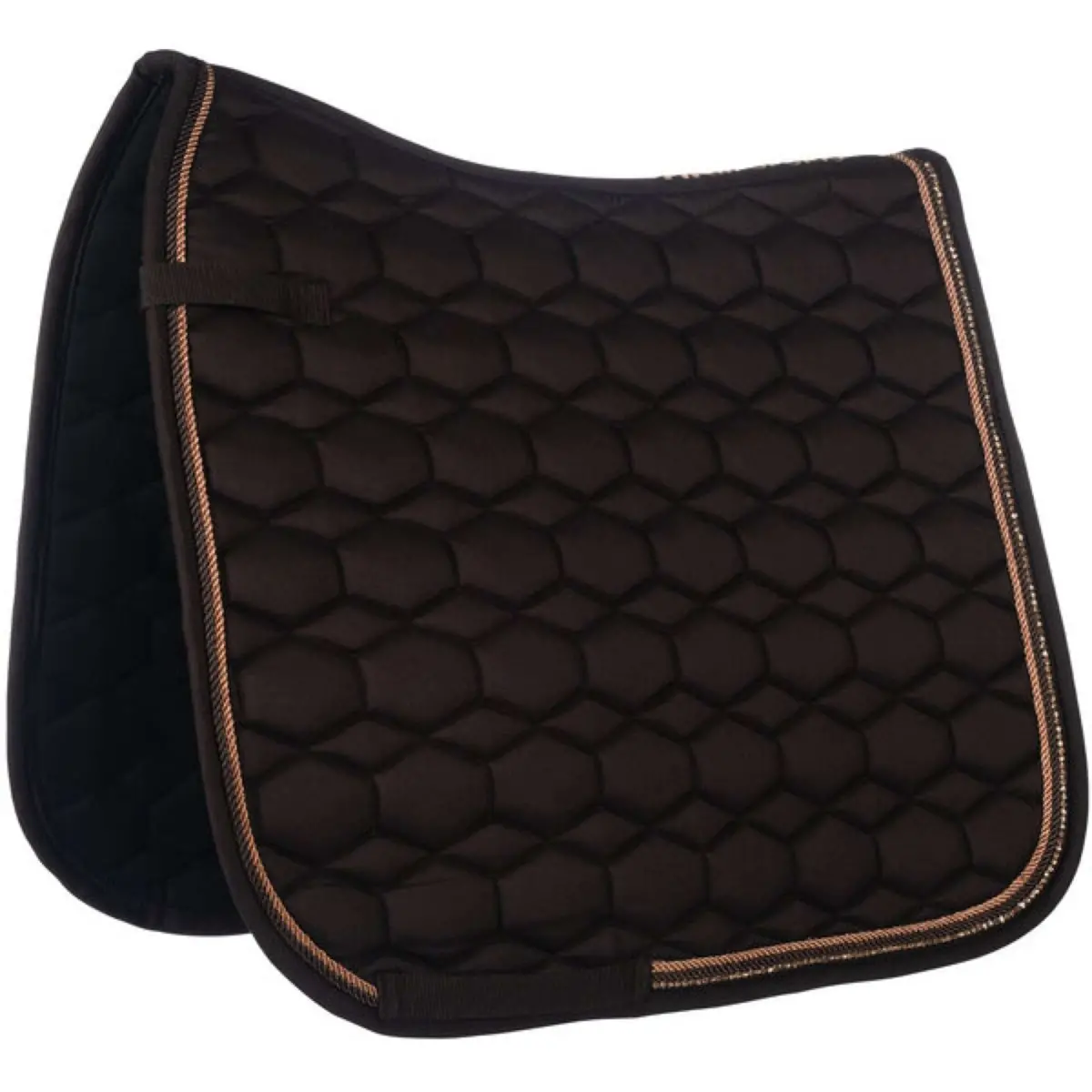 Hkm Zadeldekje Rosegold Glamour Dressuur Bruin/Rosegoud 1