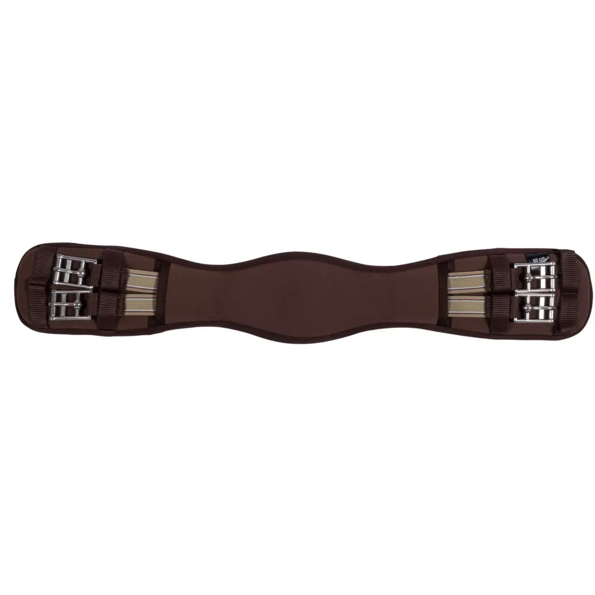 Hkm Dressuursingel Memory Foam Met Elastiek Bruin 1