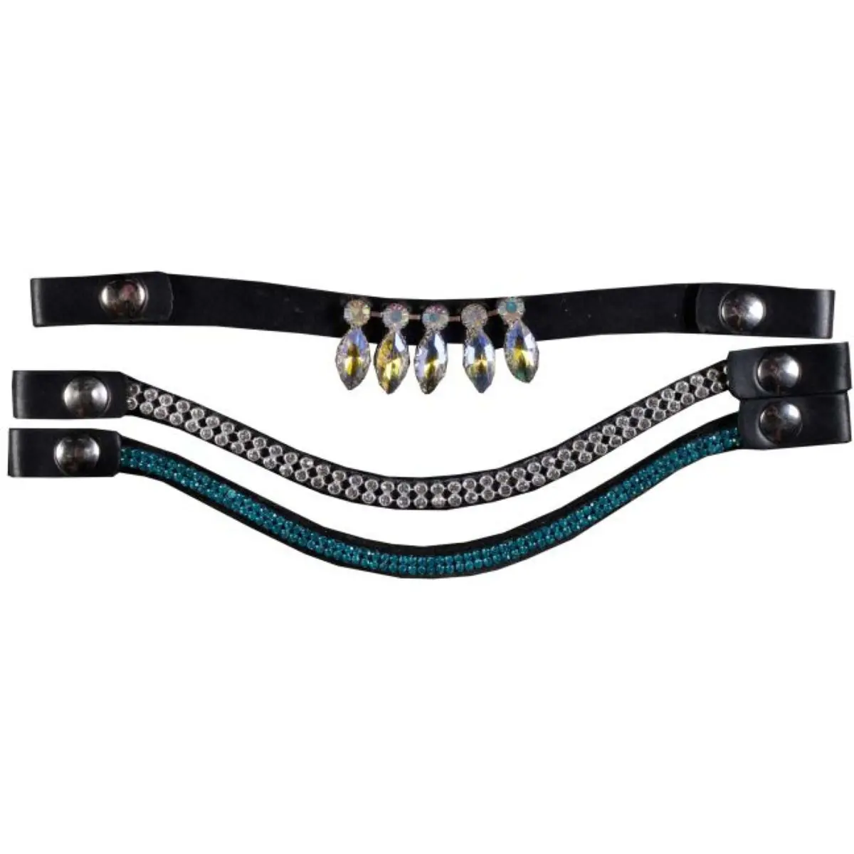 Hkm Frontriem Hobby Horsing Set Van 3 Blauw/Zilver 1