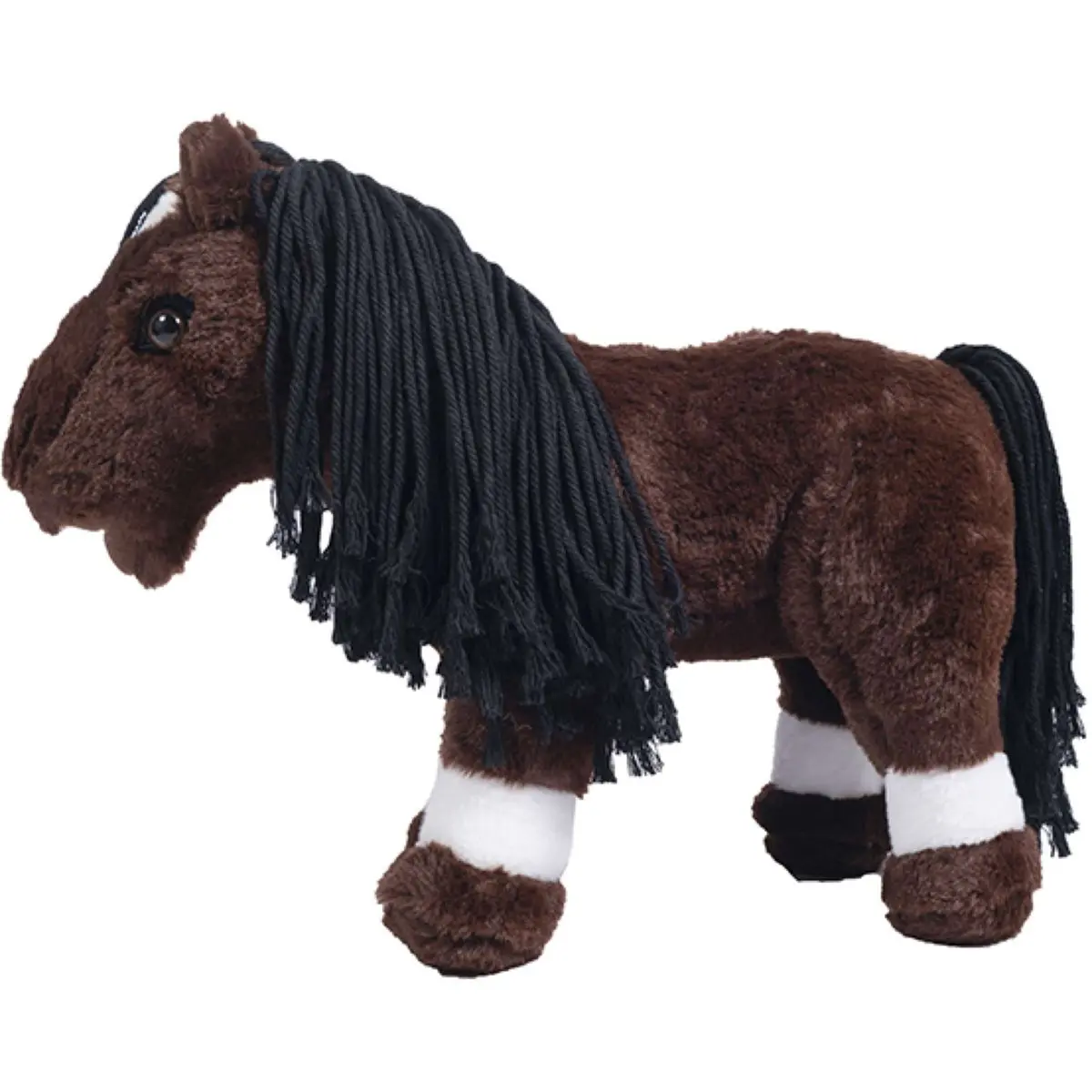 Hkm Knuffel Pony Donkerbruin 1