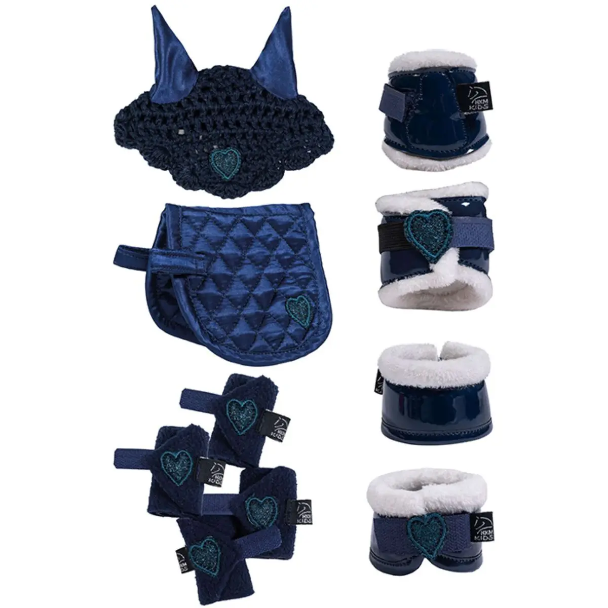 Hkm Knuffel Pony Riding Starterset Deep Blue 1