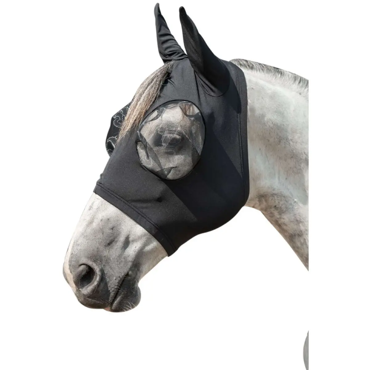 Hkm Vliegenmasker Elastic Zwart 1
