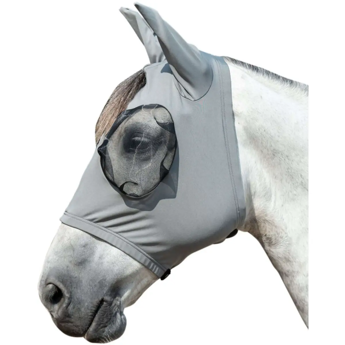 Hkm Vliegenmasker Elastic Moddergrijs 1