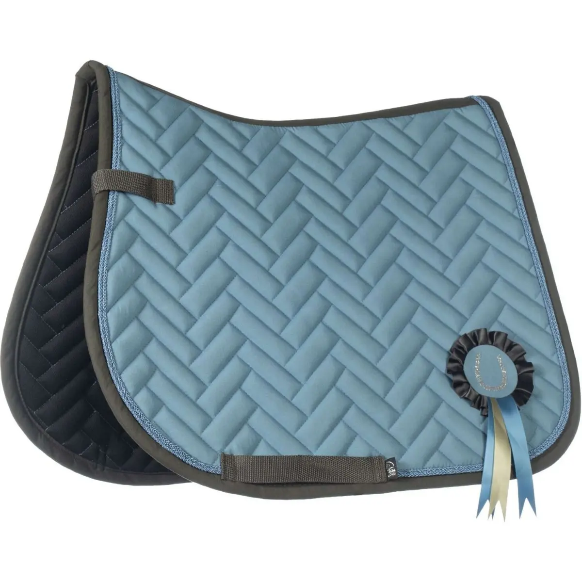 Hkm Zadeldekje Nele Dressuur Rook Blauw 1