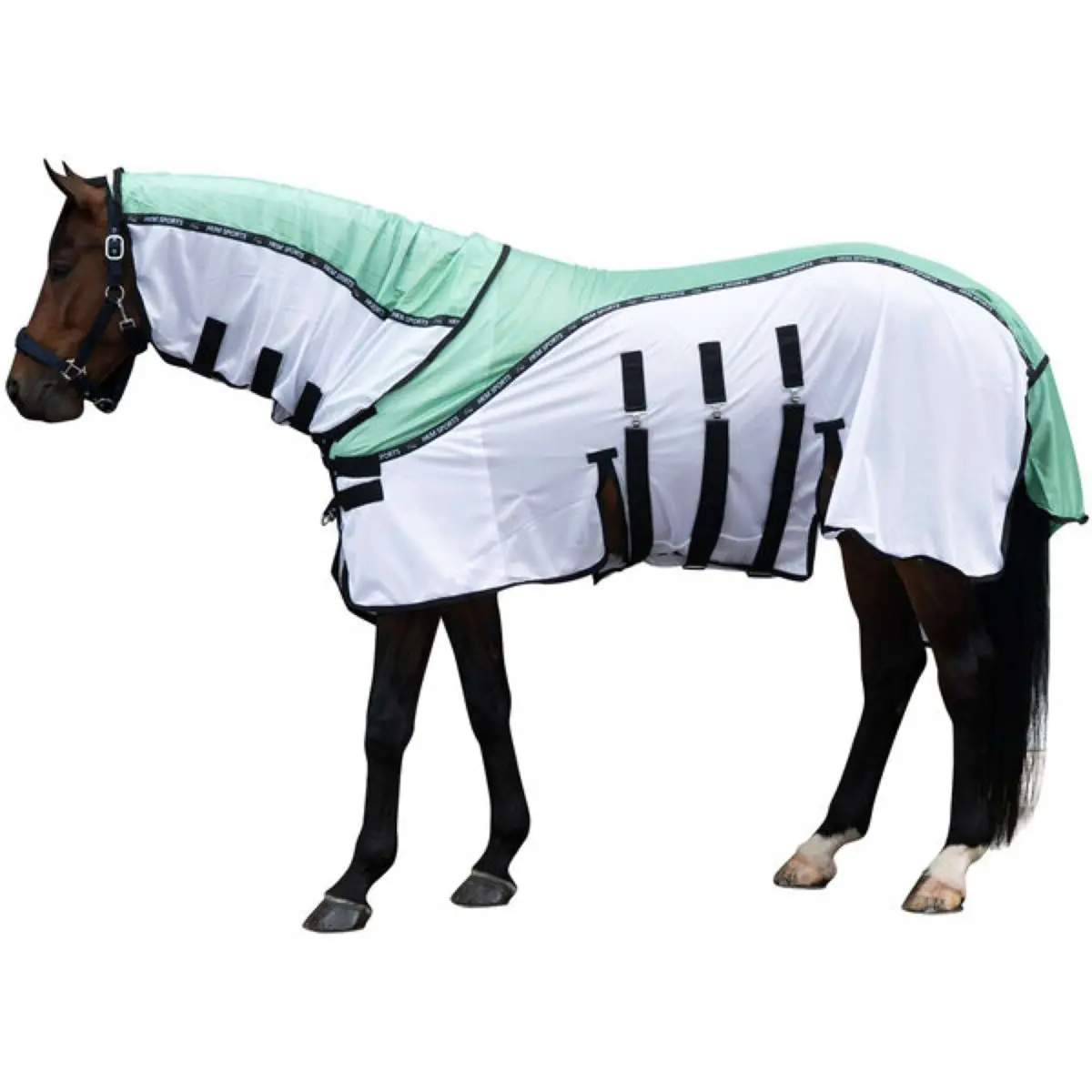 Hkm Vliegendeken Light Groen/Wit 1