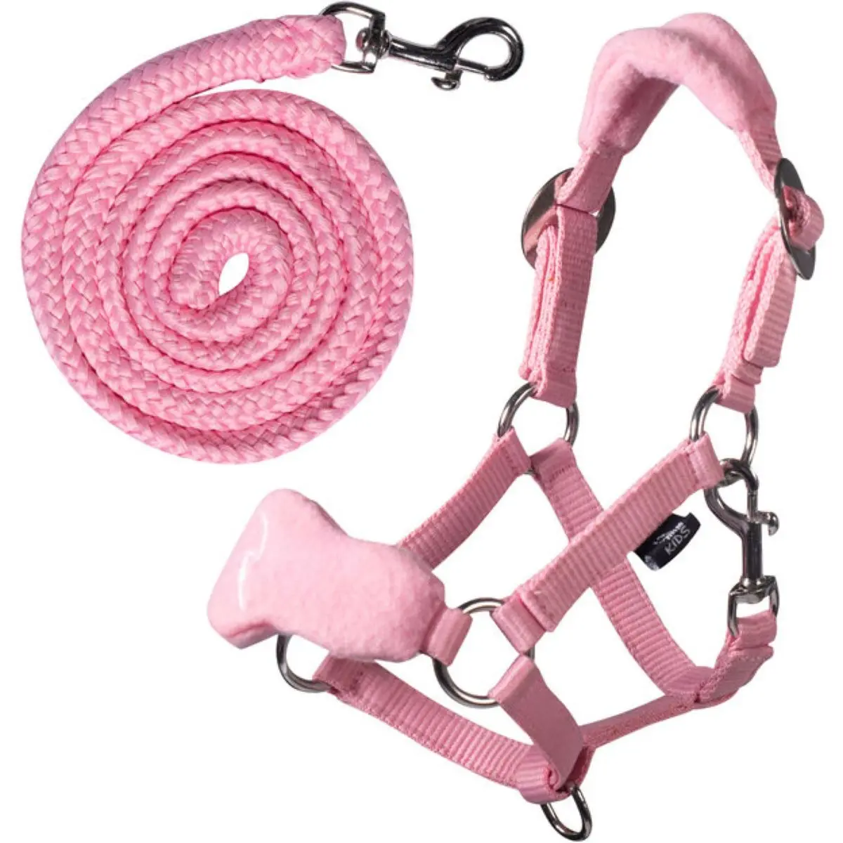 Hkm Fleece Halster Hobby Horsing Roze 1