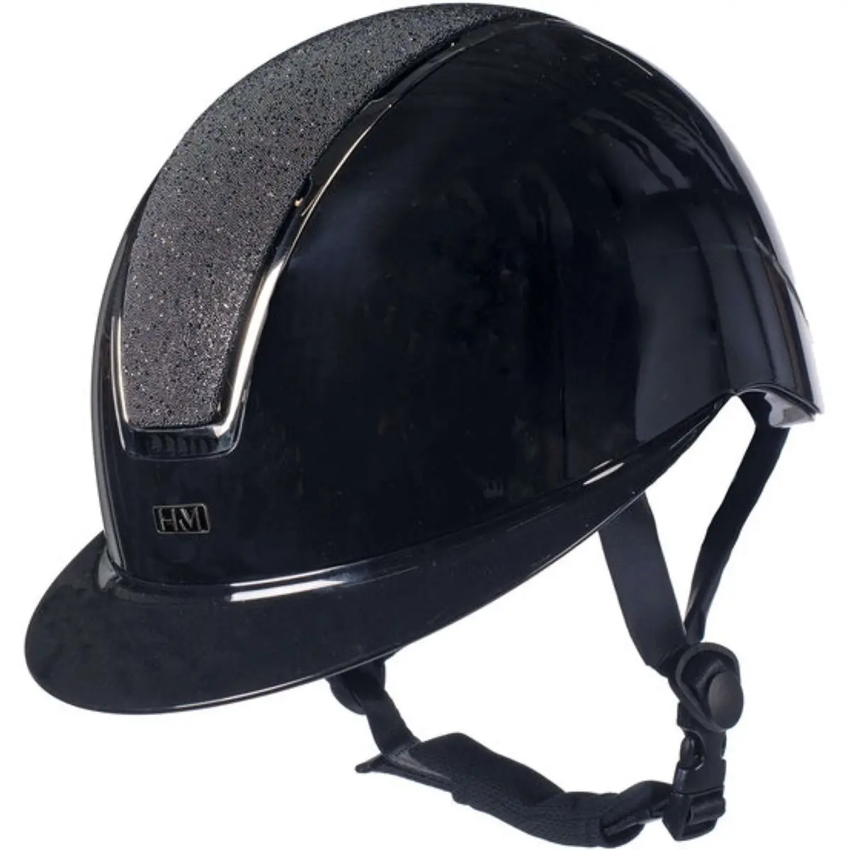 Hkm Cap Lady Shield Brillant Zwart/Zilver 1