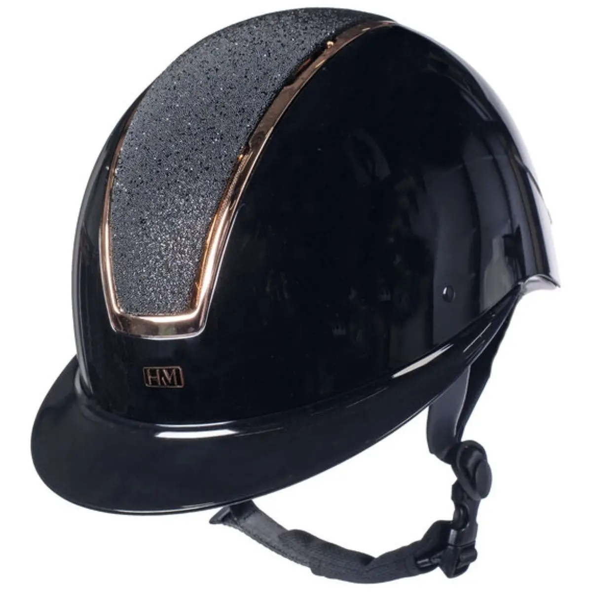 Hkm Cap Lady Shield Brillant Zwart/Roségoud 1