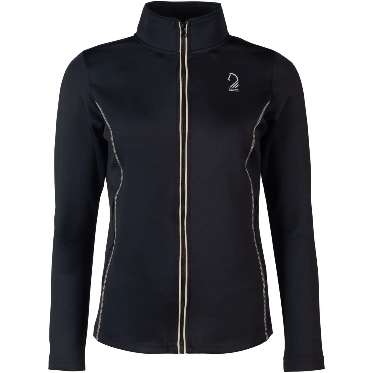 Lauria Garrelli Fleecevest Limone Zwart 1