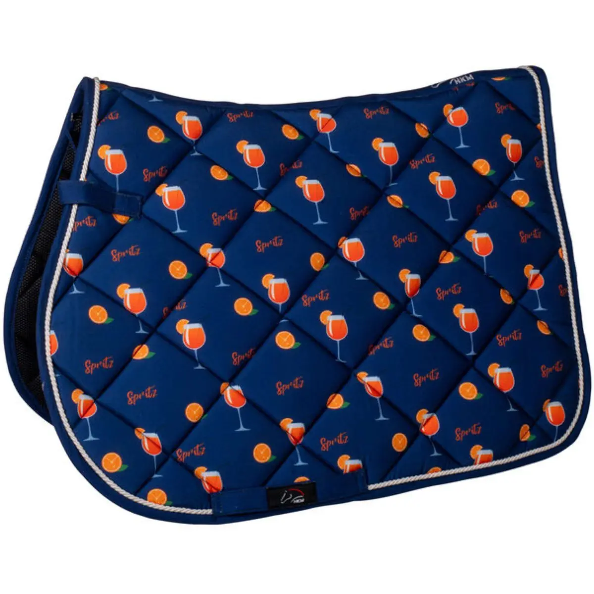 Hkm Zadeldekje Splash Veelzijdigheid Donker Blauw/Oranje 1