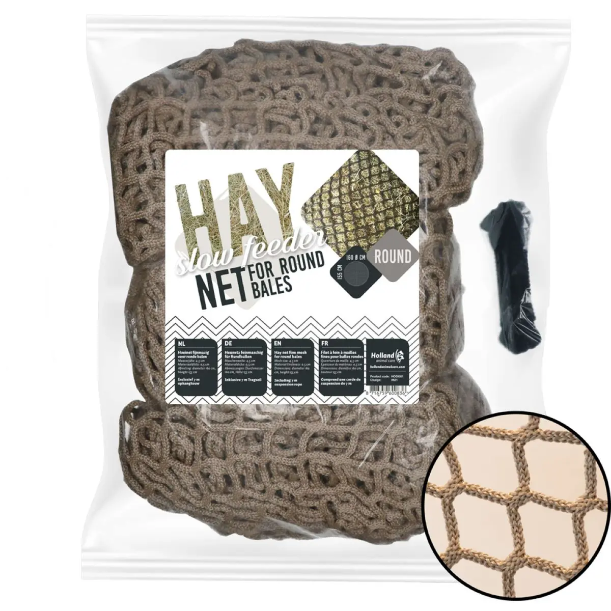 Hay Slowfeeder Net Ronde Baal 1