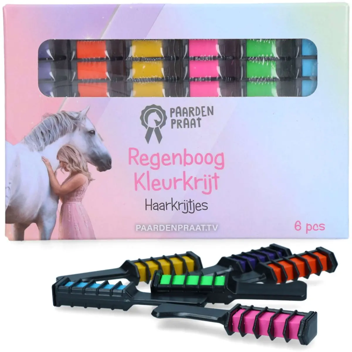 Paardenpraat Haarkrijt Regenboog 1