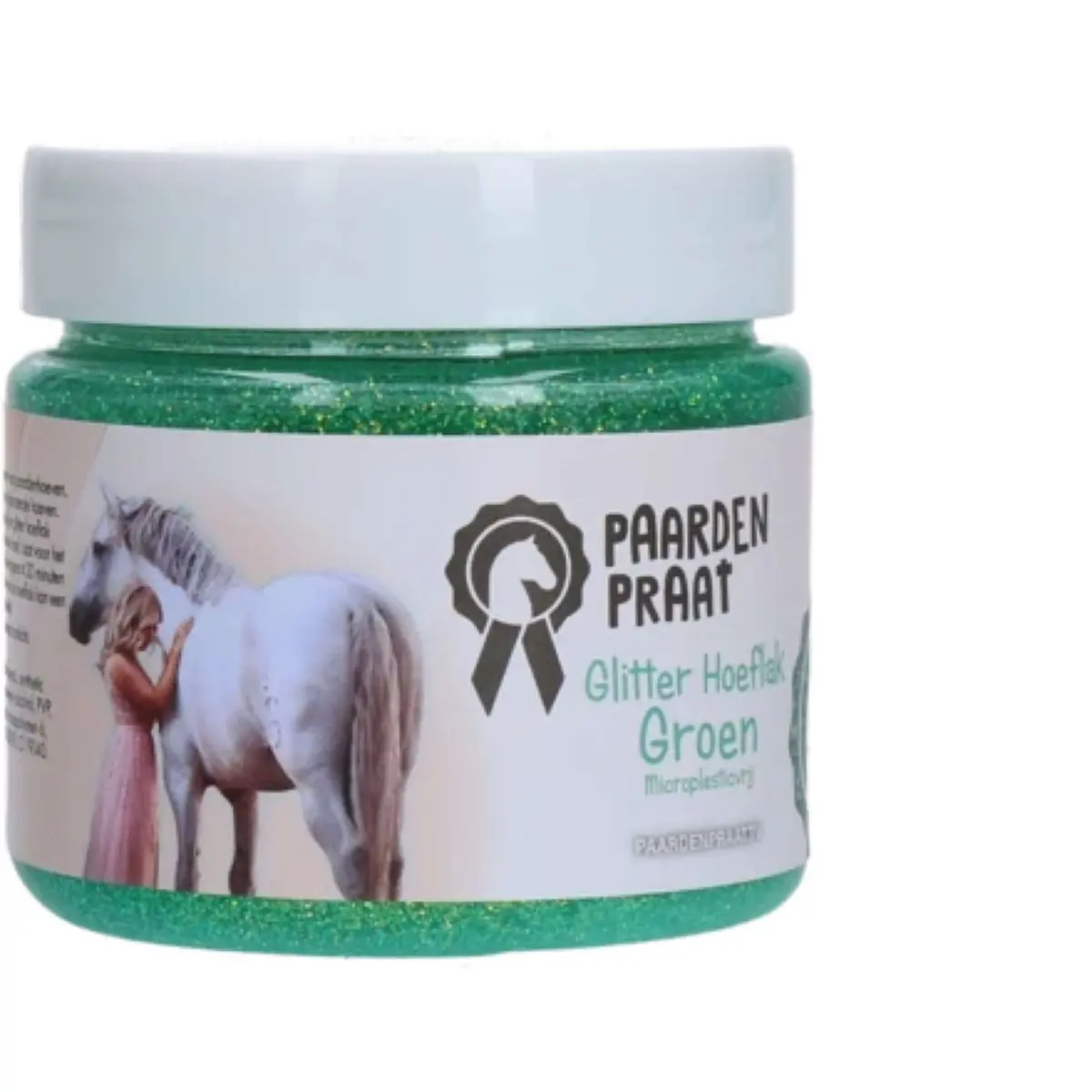 Paardenpraat Hoeflak Glitter Groen 1