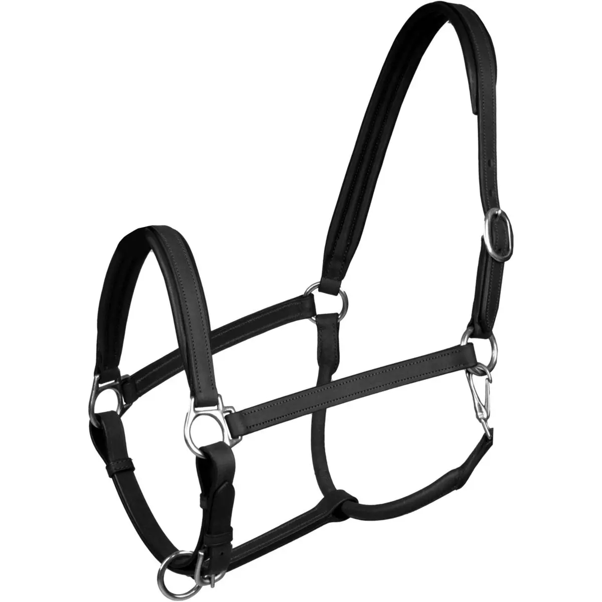 Horka Halster Stockholm Leather Zwart/Zilver 1