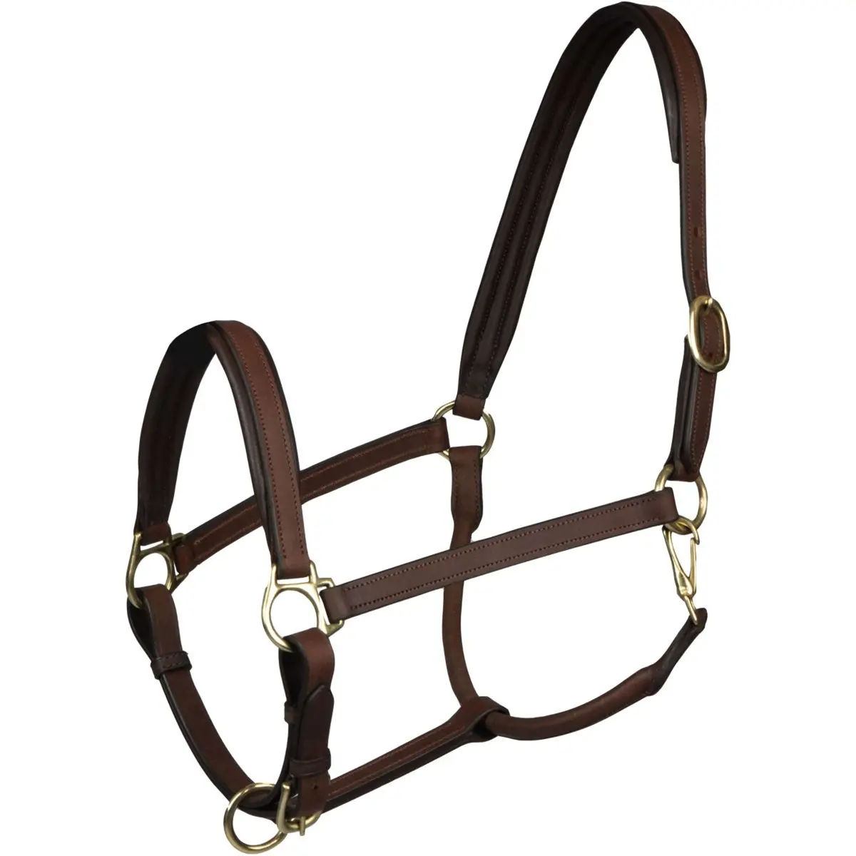 Horka Halster Stockholm Leather Bruin/Goud 1
