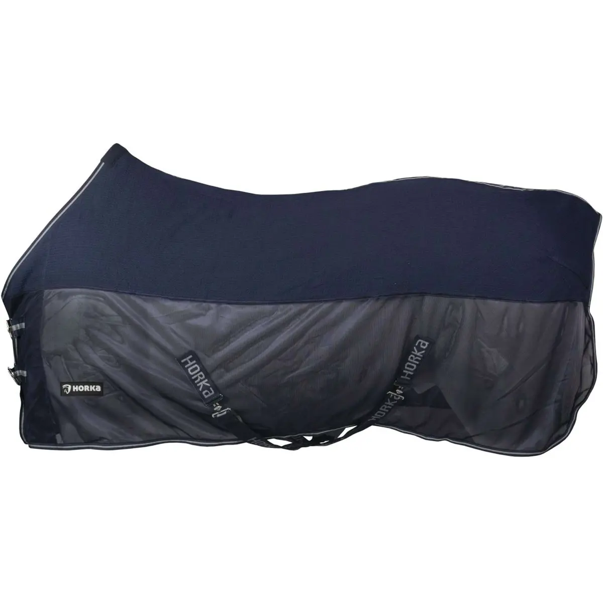 Horka Zweetdeken Combi Mesh Wafelkatoen Blauw 1
