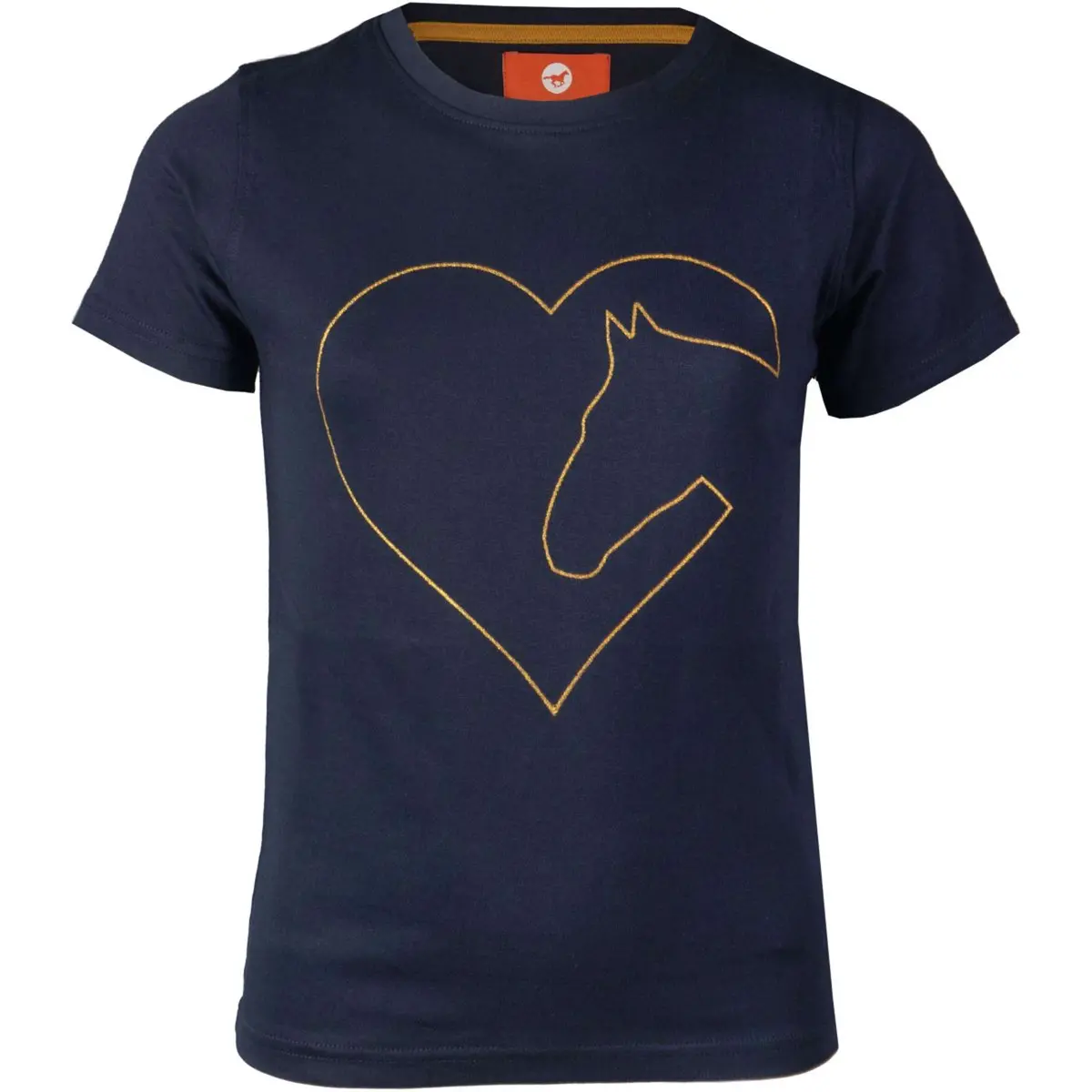 Red Horse T-Shirt Toppie Kinderen Blauw/Rose 1