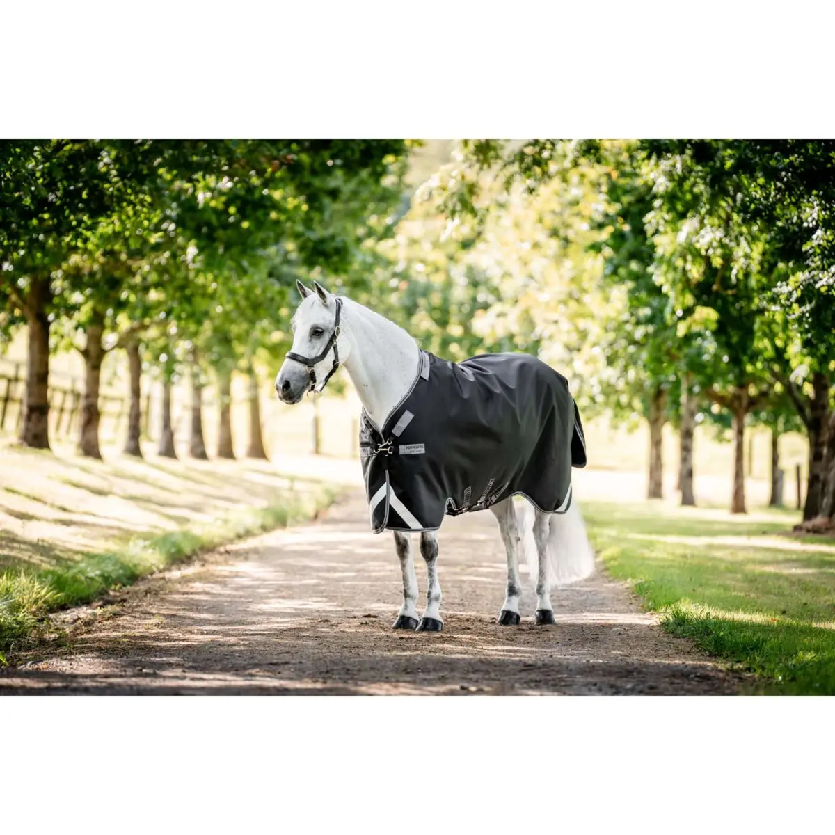 Rambo Turnout Rug 1680D Varilayer 450G Black/Thunderstorm Grey/Silver 1
