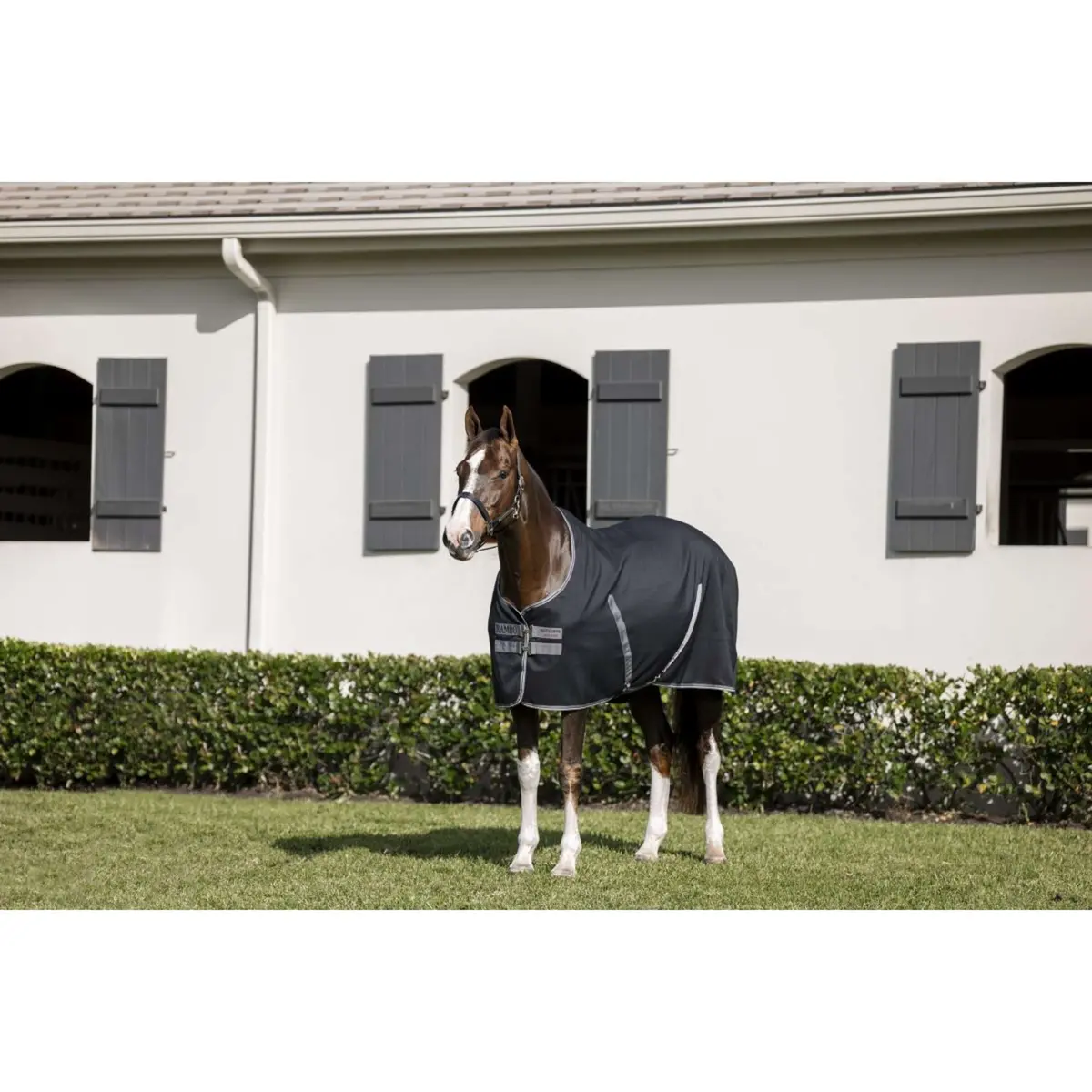 Rambo Stable Sheet Black/Thunderstorm Grey/Silver 1
