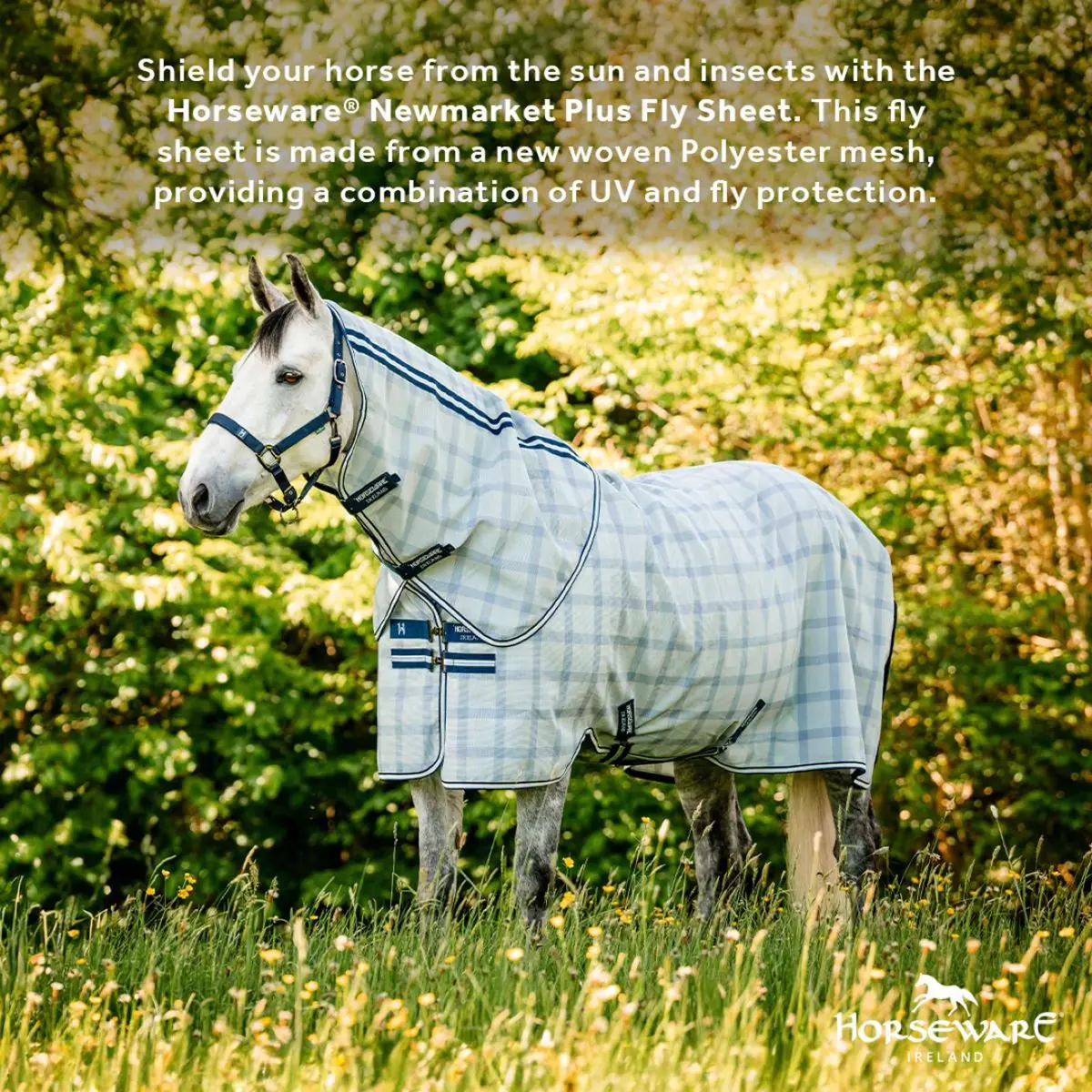 Horseware Vliegendeken Newmarket Plus Witney Navy 4