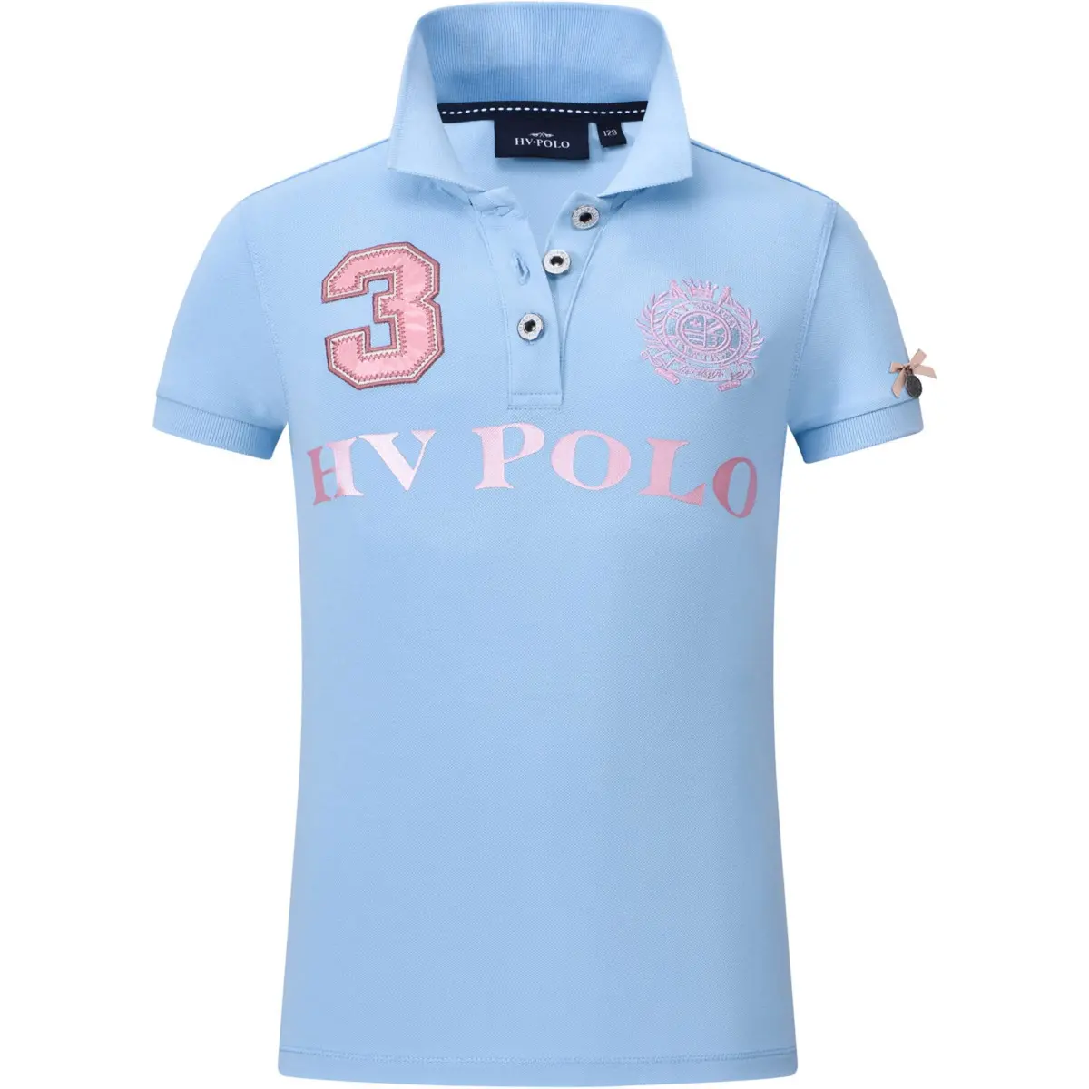 Hv Polo Polo Shirt Favouritas Eq Kids Powder Blue 1