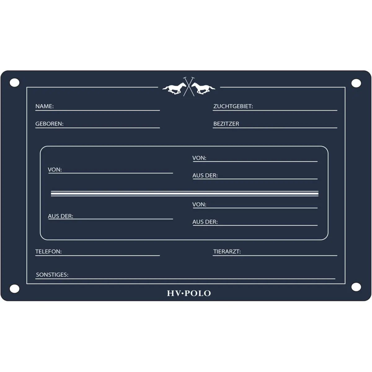 Hv Polo Stalplaat Hvppolo Duits Navy 1