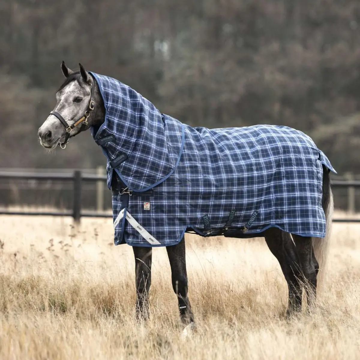 Rhino Plus Turnout Heavy Varilayer 450G Navy Check/Indigo 1