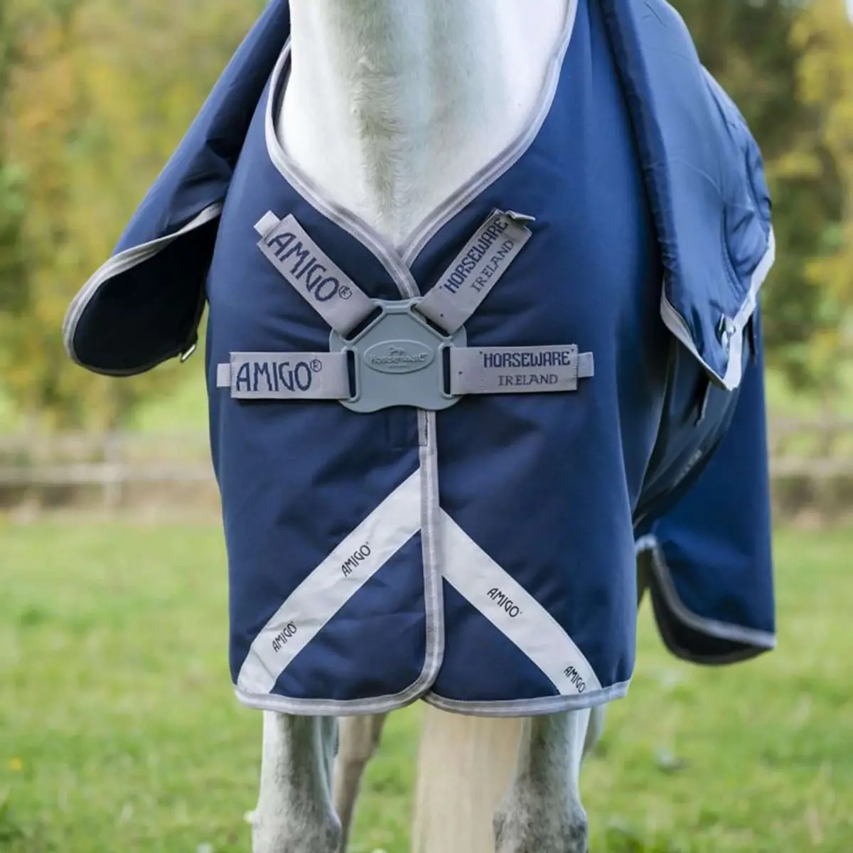 Amigo Turnout Rug Fieldsafe Plus 1200D 250G Navy/Titanium Grey/Silver 5