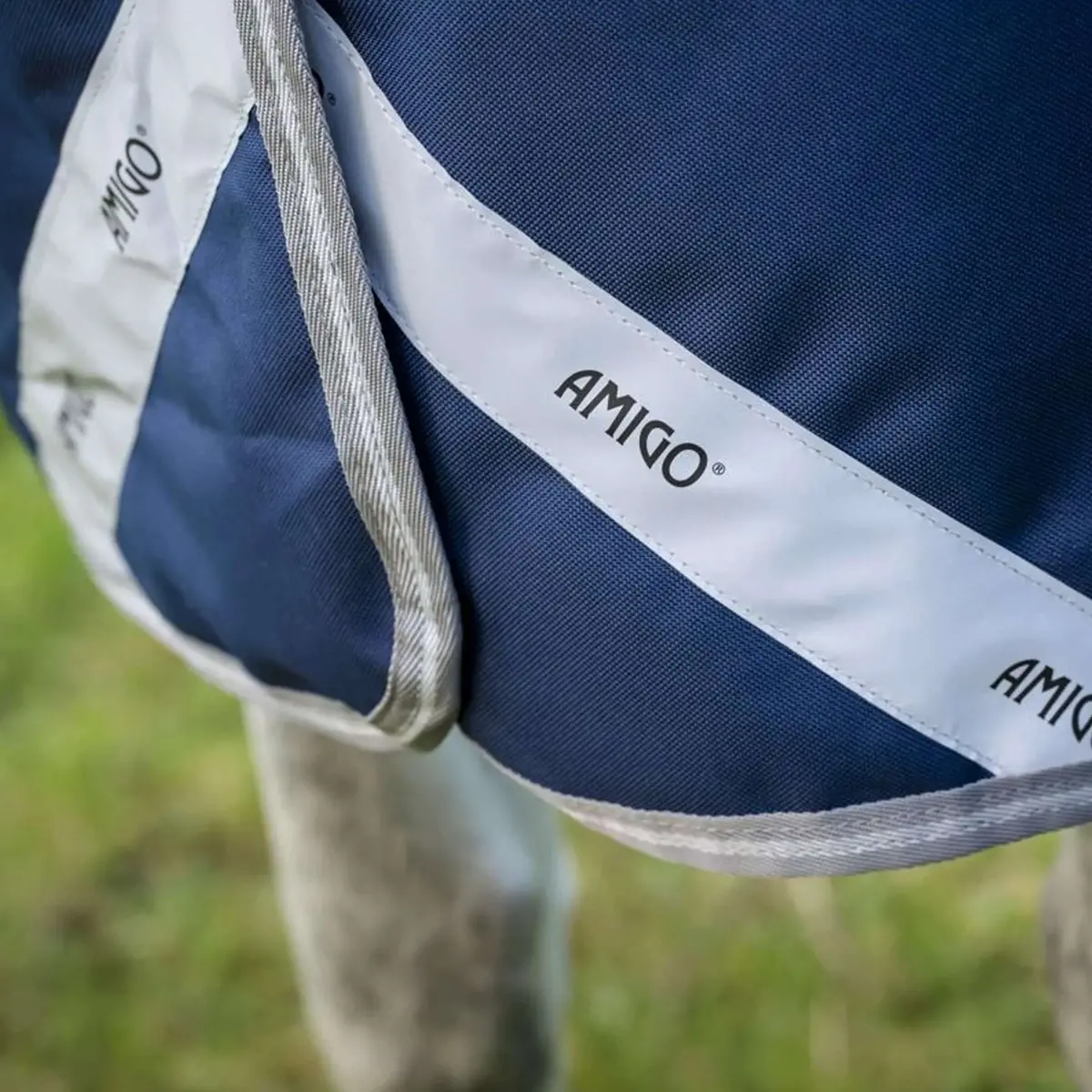 Amigo Turnout Rug Fieldsafe Plus 1200D 250G Navy/Titanium Grey/Silver 6