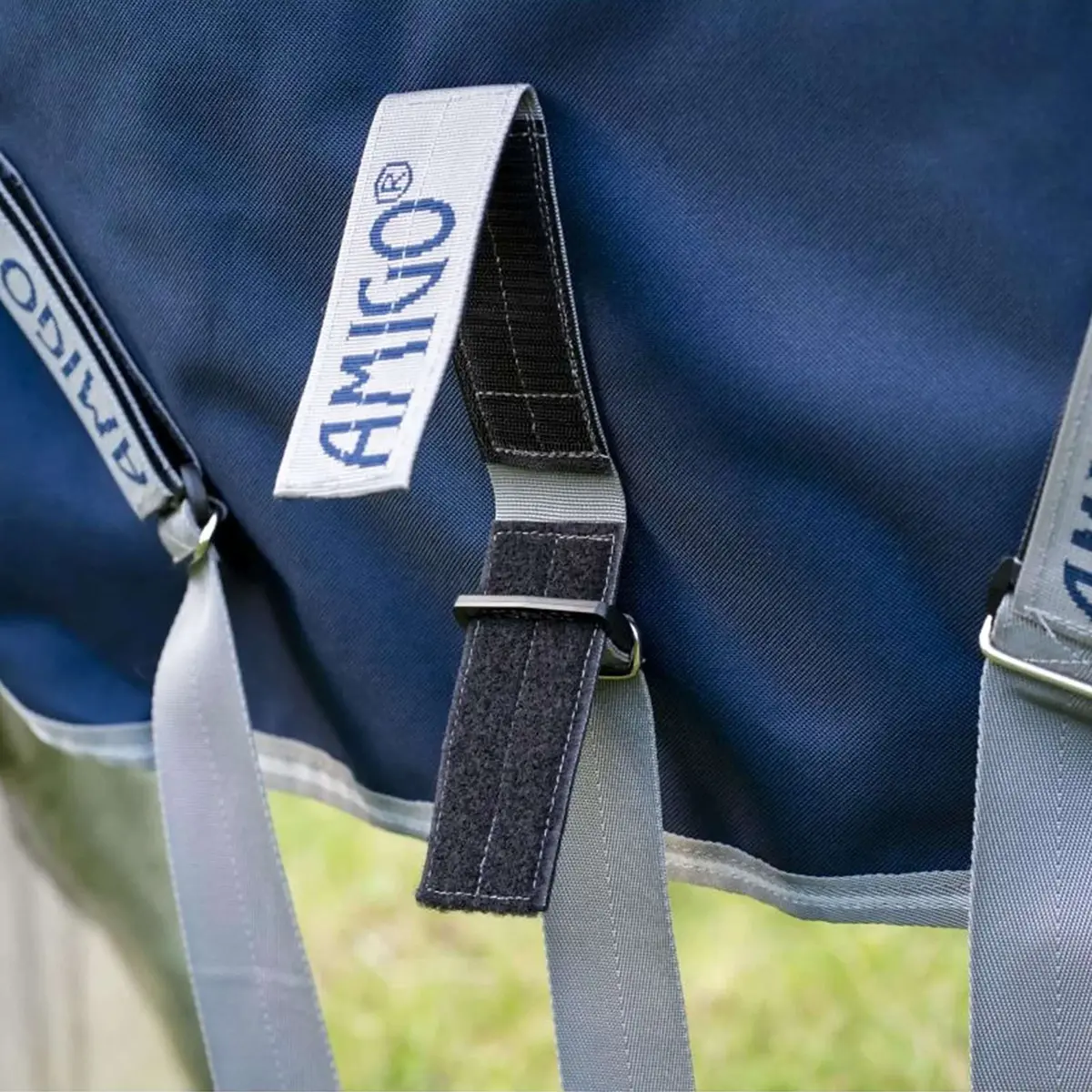 Amigo Turnout Rug Fieldsafe Plus 1200D 250G Navy/Titanium Grey/Silver 8