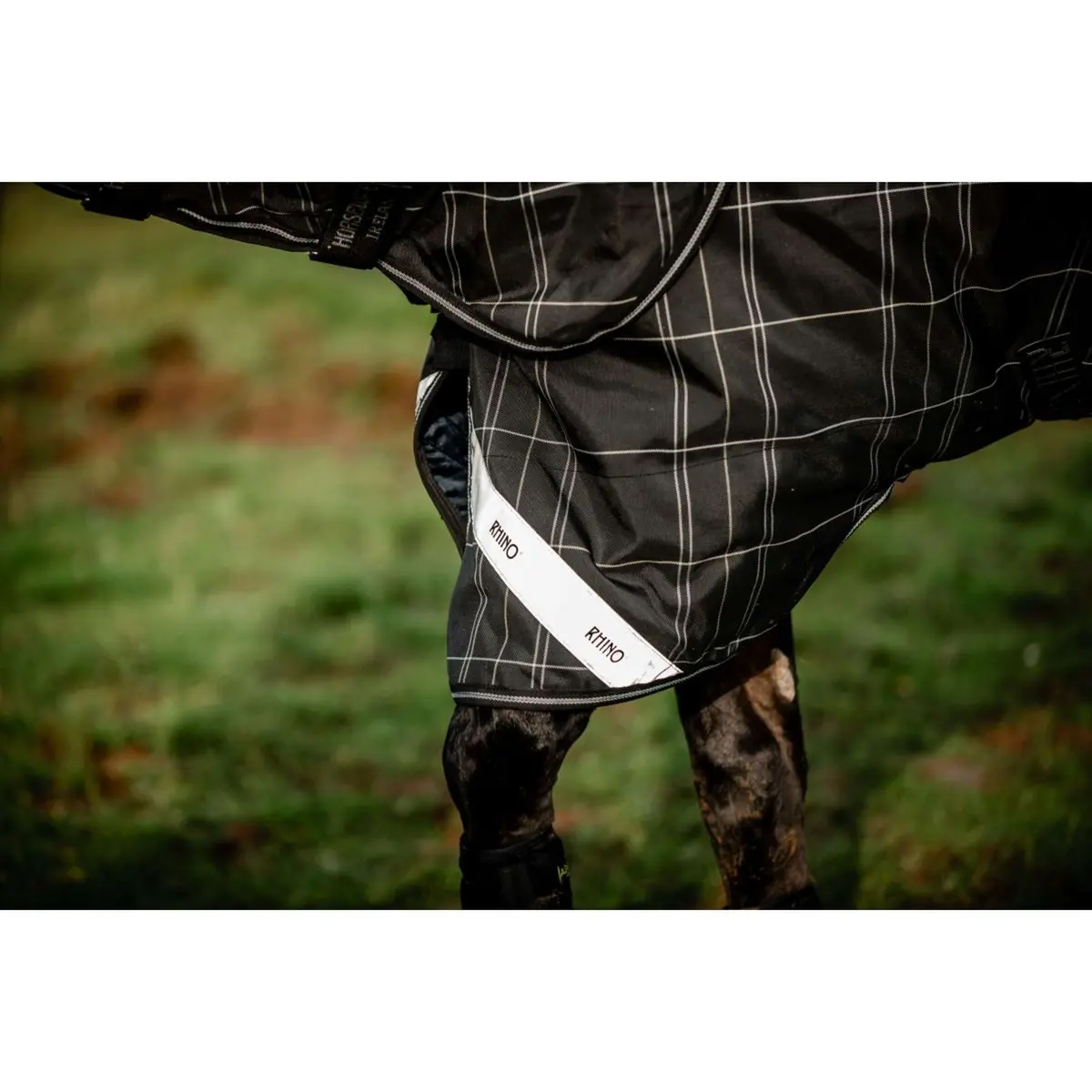 Rhino Turnout Plus Pony Bundle 0G + 200G Black Check/Black/White 7