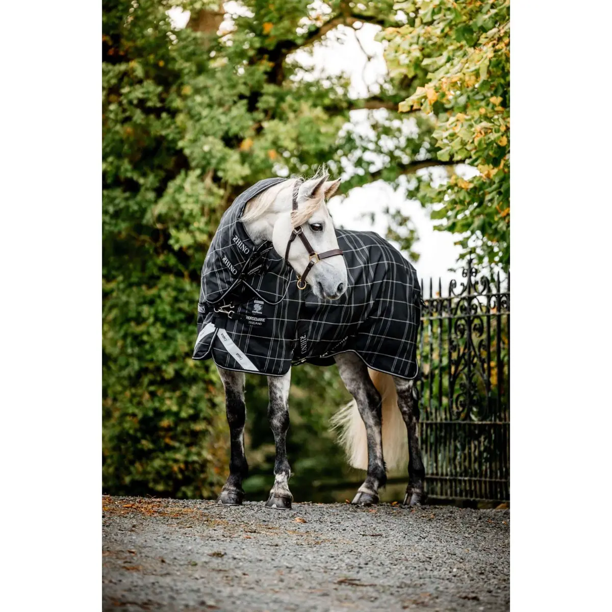 Rhino Turnout Plus Pony Bundle 0G + 200G Black Check/Black/White 6