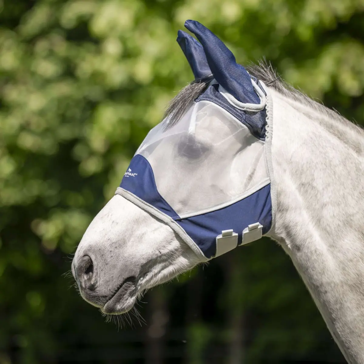 Horseware Fly Mask Shield Navy/Silver 1