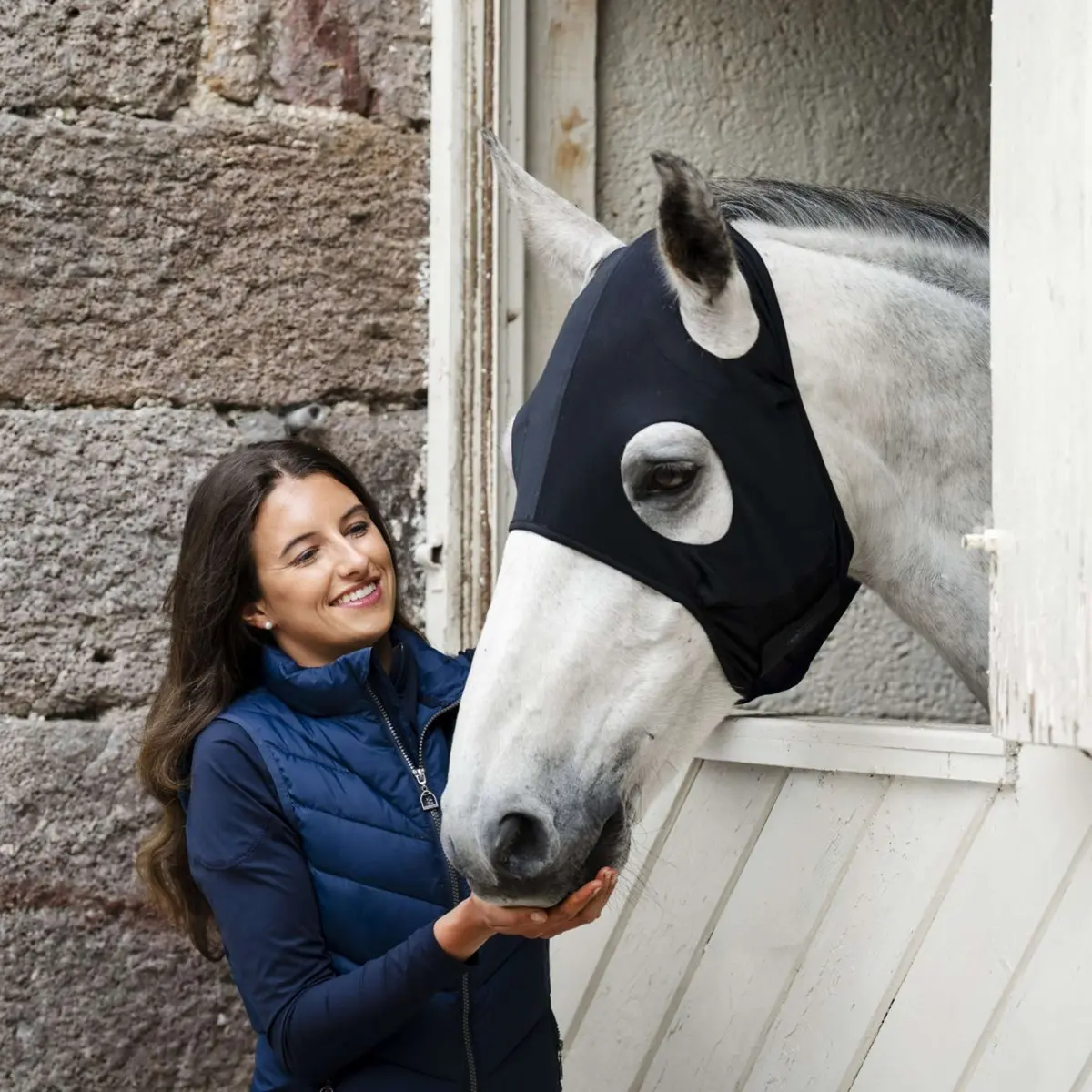 Horseware Calming Face Mask Ionic Zwart 1