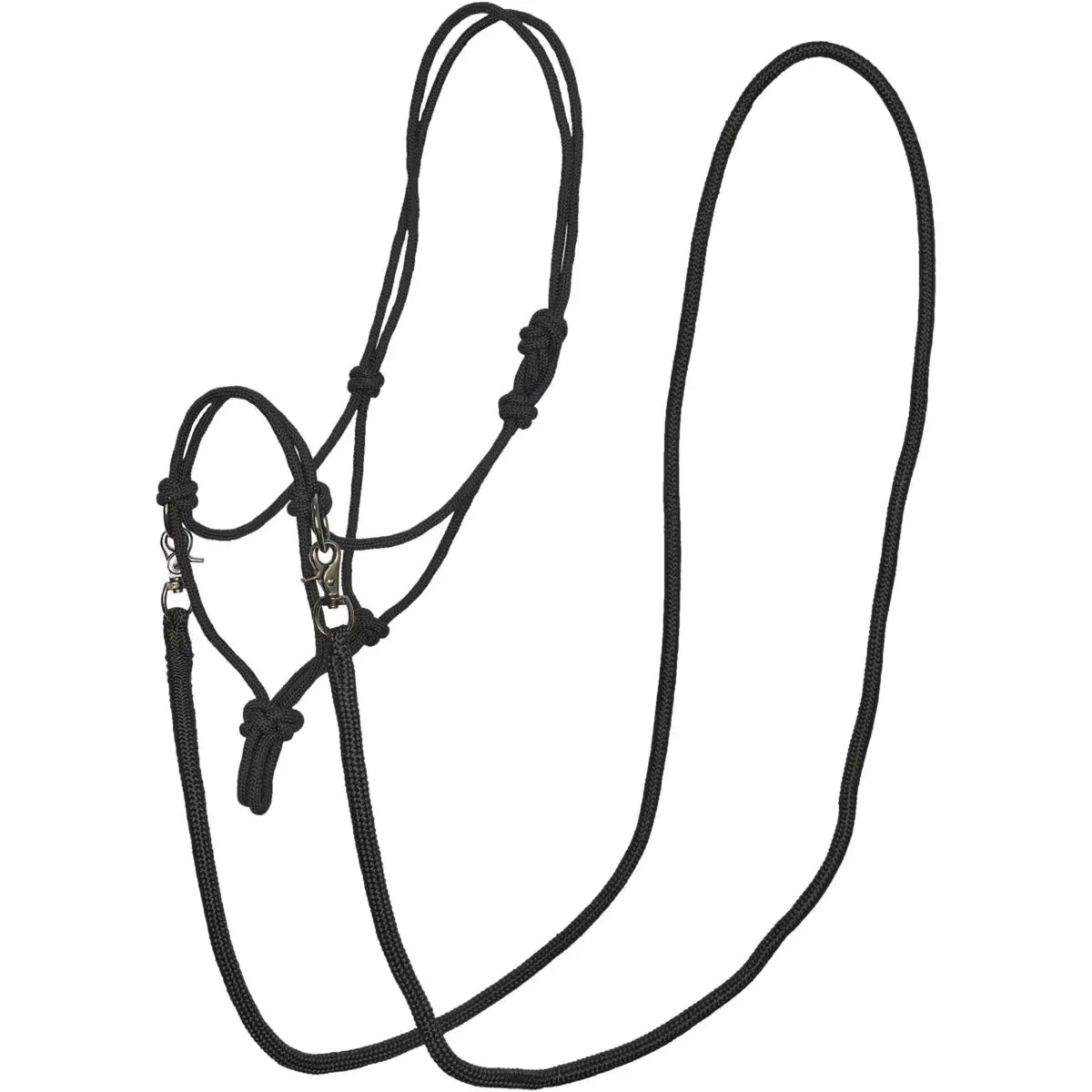 Imperial Riding Bitloos Hoofdstel Free Ride Rope Met Teugels Zwart 1