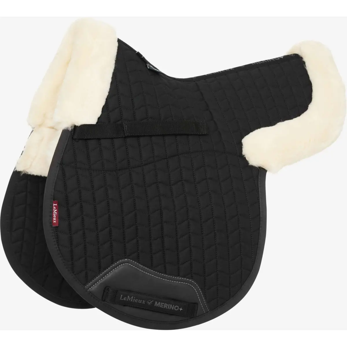 Lemieux Zadeldekje Merino+ Half Onderlegd Zwart/Natural 1