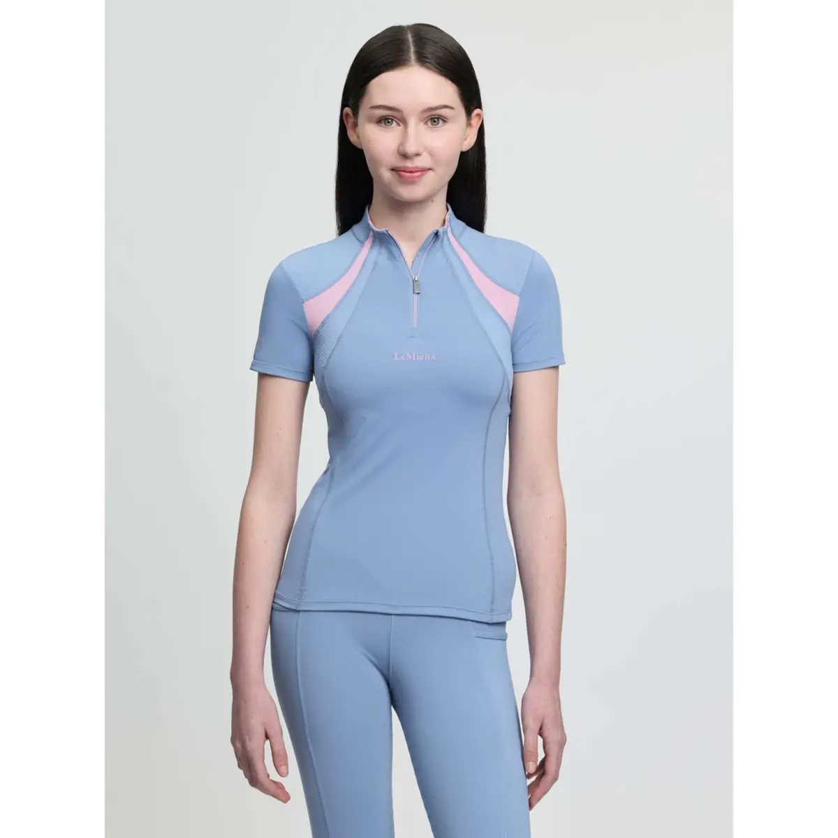 Lemieux Base Layer Young Rider Mia Mesh Powder Blue 3