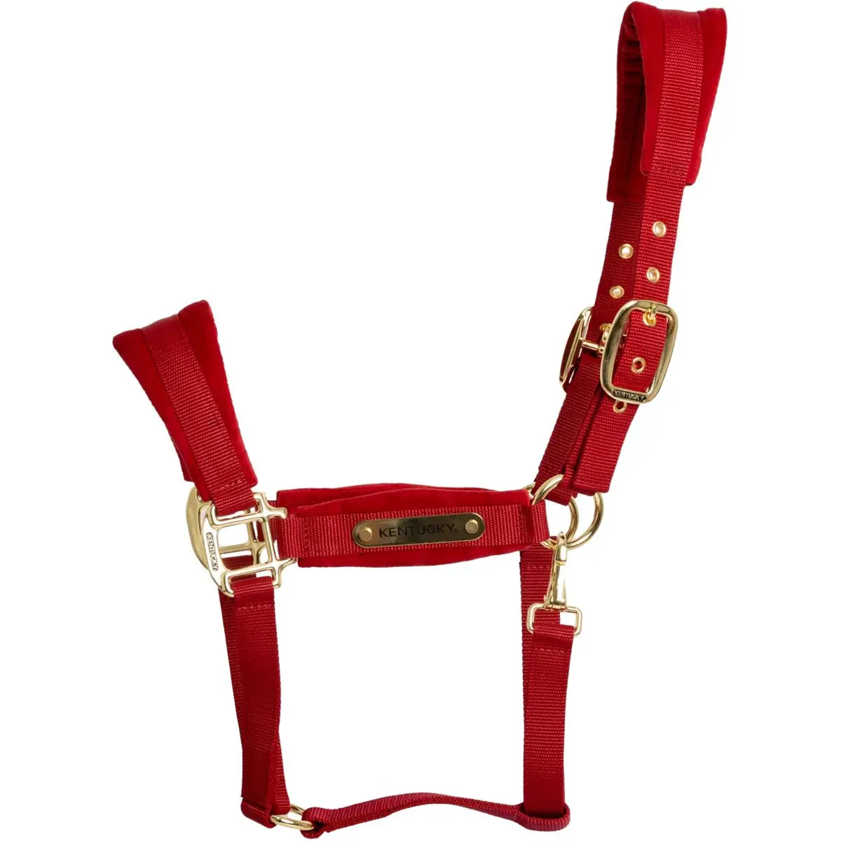 Kentucky Halster Velvet Rood 1