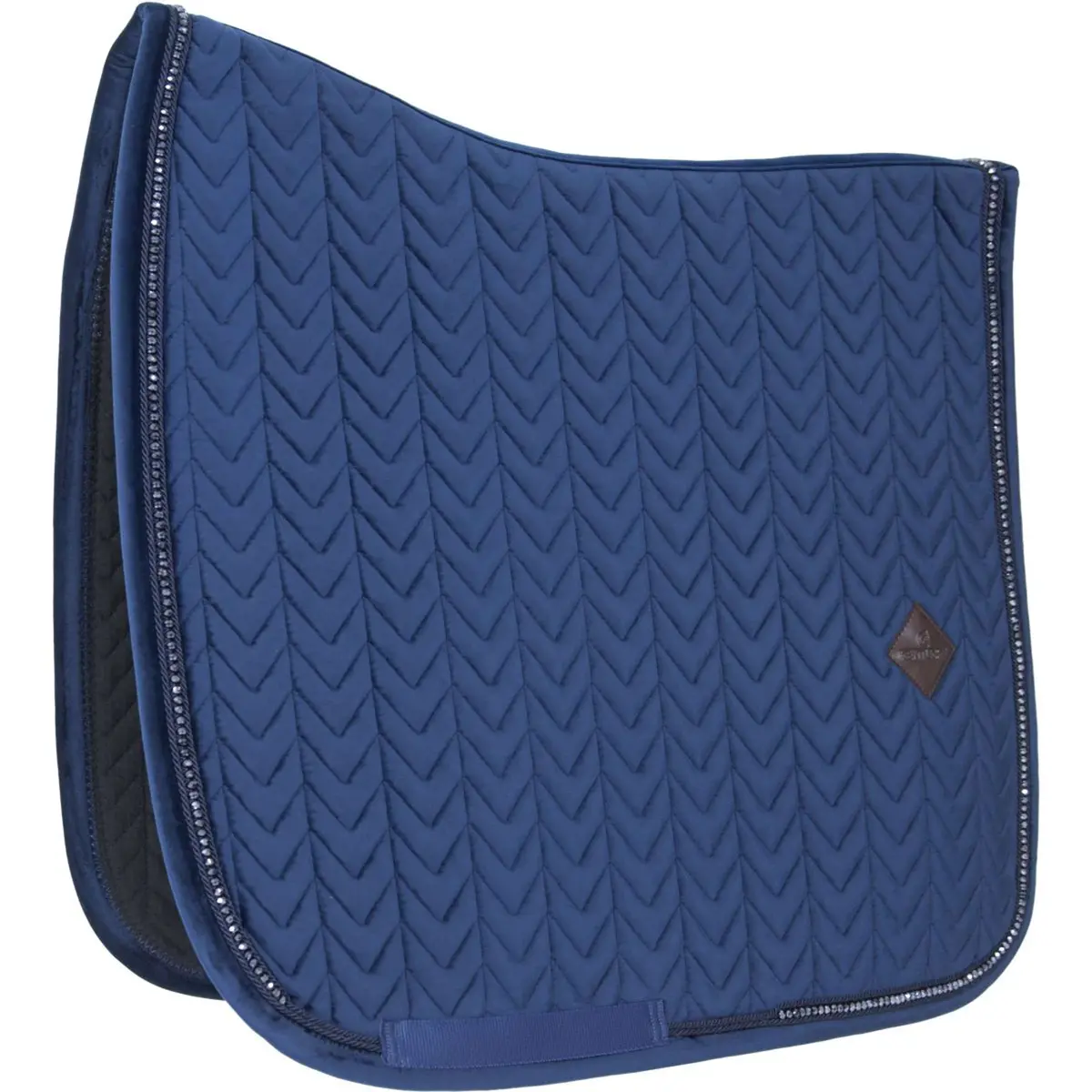 Kentucky Zadeldekje Velvet Pearls Dressuur Navy 1
