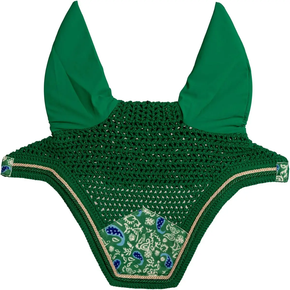 Kentucky Oornetje Wellington Velvet Paisley Garden Groen/Navy 1