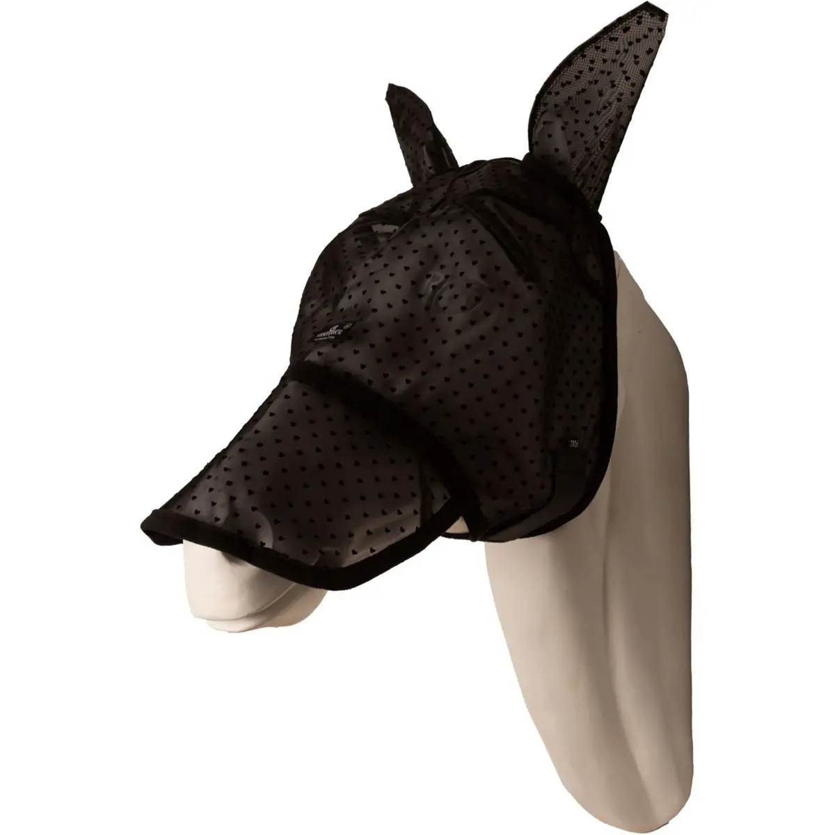 Kentucky Vliegenmasker Heart Met Oren En Neus Zwart 1