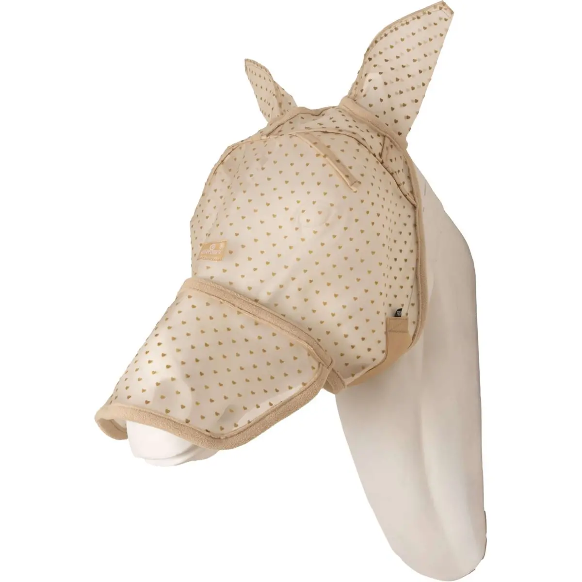 Kentucky Vliegenmasker Heart Met Oren En Neus Beige 1